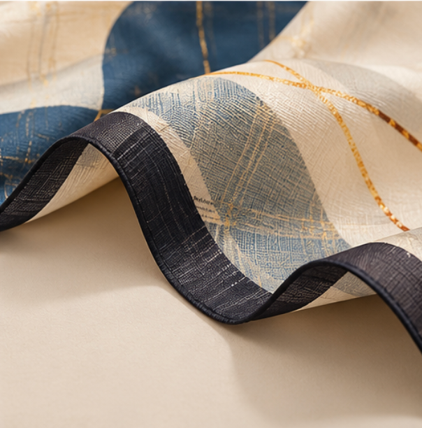 Foulard en soie « Fleur Cramoisie » · 100 % soie de mûrier · 70 × 70 cm