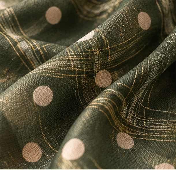 Foulard en soie « Vert Impérial » · 100 % soie de mûrier · 70 × 70 cm