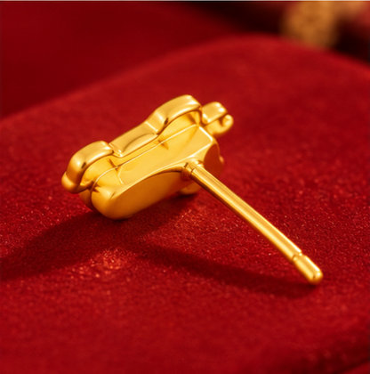 Pendientes Caballo “Éxito” · Plata 925 bañada en oro