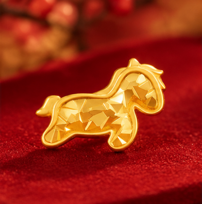 Pendientes Caballo “Éxito” · Plata 925 bañada en oro