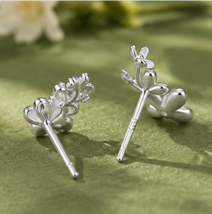 Pendientes Flor Oriental · Plata 925