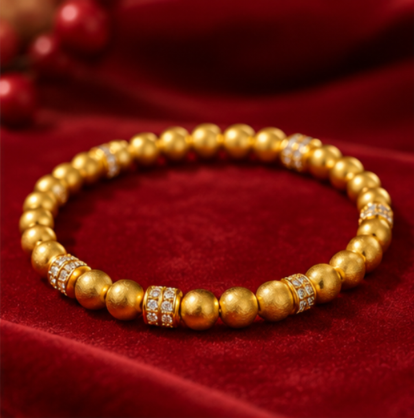 Pulsera “Prosperidad Continua” · Plata 925 bañada en oro