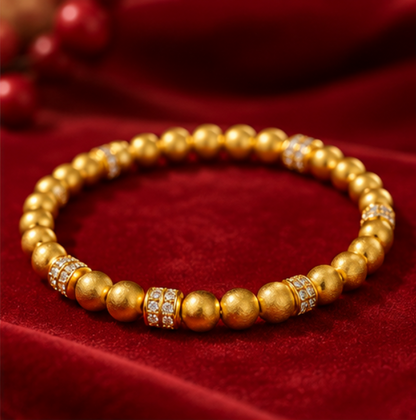 Pulsera “Prosperidad Continua” · Plata 925 bañada en oro