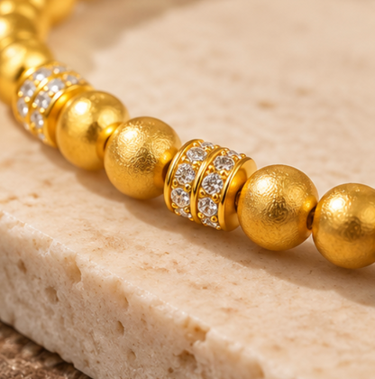 Pulsera “Prosperidad Continua” · Plata 925 bañada en oro