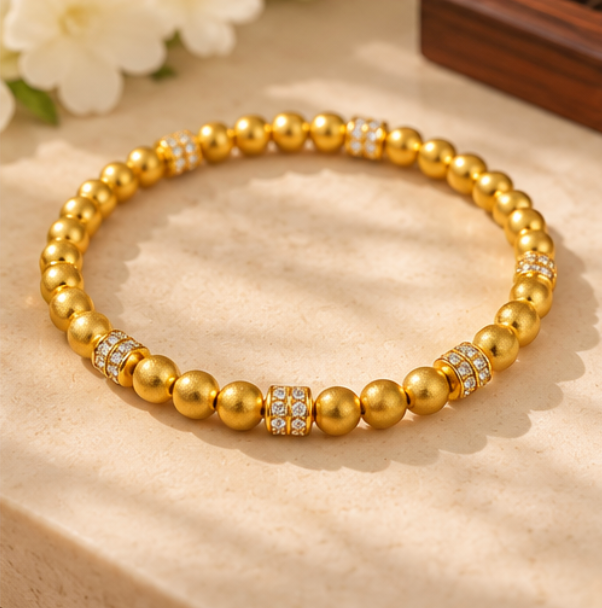 Pulsera “Prosperidad Continua” · Plata 925 bañada en oro