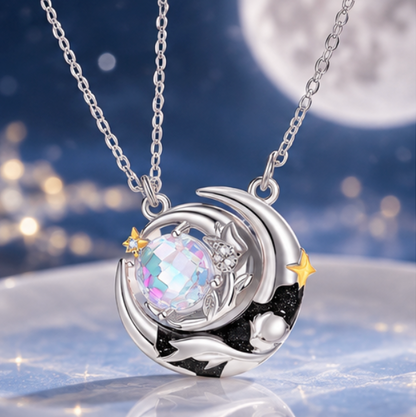 Collares de Pareja “Estrella y Rosa” · Plata 925