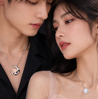 Collares de Pareja “Estrella y Rosa” · Plata 925