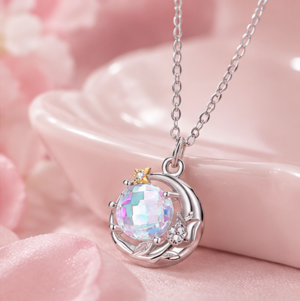 Collares de Pareja “Estrella y Rosa” · Plata 925